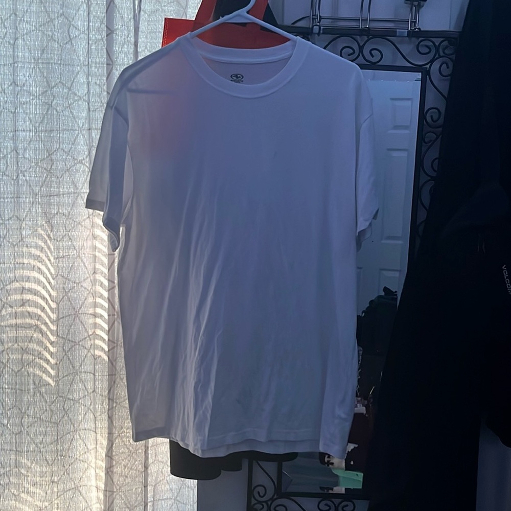 Plain white shirt, used once.